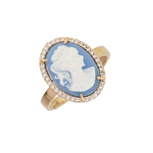 Δαχτυλίδι χρυσό με Cameo DK0372